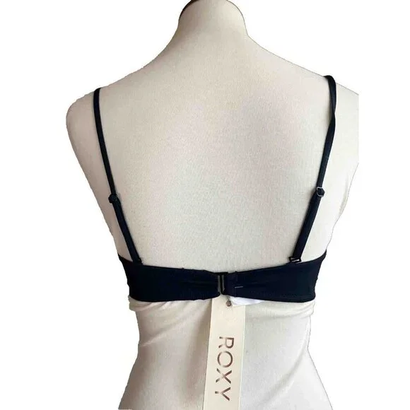 Roxy Junior's Women's Black Beach Classic Underwire Bikini Swim Top Size S - Picture 12 of 13